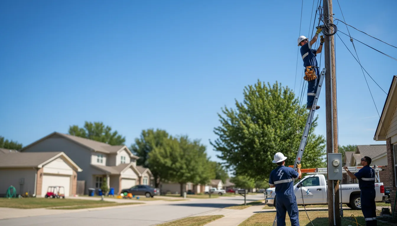 Residential electrician providing installation services in Wheaton, IL